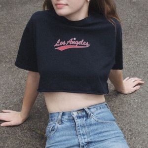 Brandy Melville Los Angeles Crop Top NWOT